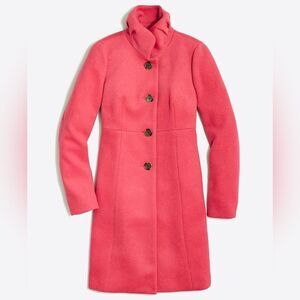 J. Crew uptown ruffled collar wool dress coat 16